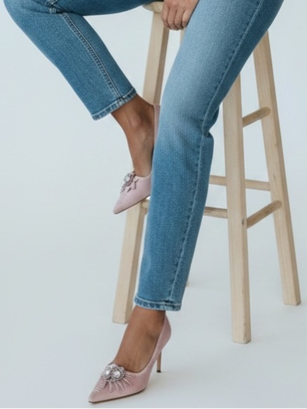 Werner Pointed Toe  Dusty Rose Heels with Tassels Size 7.5 EU size 38